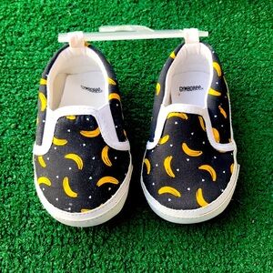 Gymboree jungle Jam Banana crib canvas sneakers 4